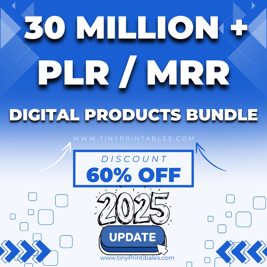 Digital Products Bundle Ideal for Passive Income, Millions of DFY Content, Featuring Private Label Rights & Master Resell Rights (MRR) (PLR)